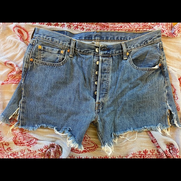 Levi's Pants - Vintage Levi’s 501 high waist blue denim shorts